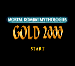 Mortal Kombat Mythologies: Gold 2000 Title Screen